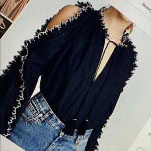 Ulla Johnson Amandine Cold Shoulder Top